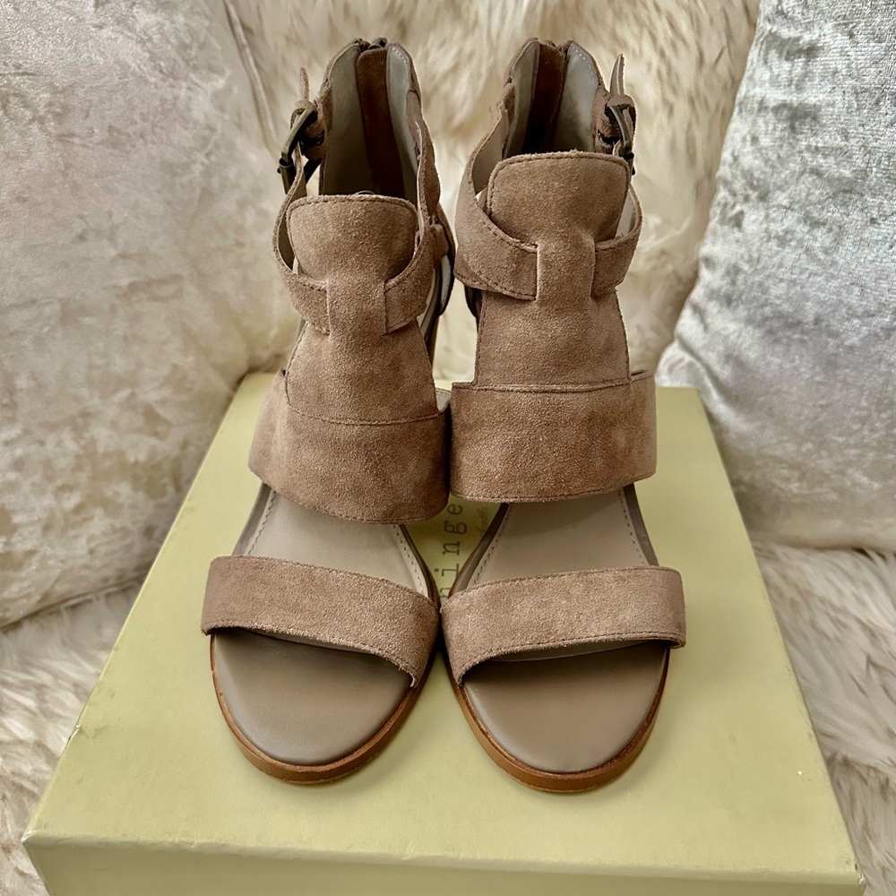 WOMENS HINGE HEEL SANDALS